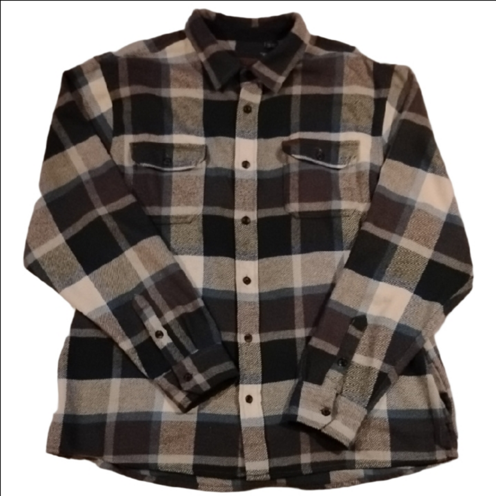 Orvis Blue & Black Heavyweight Flannel Shirt Jacket